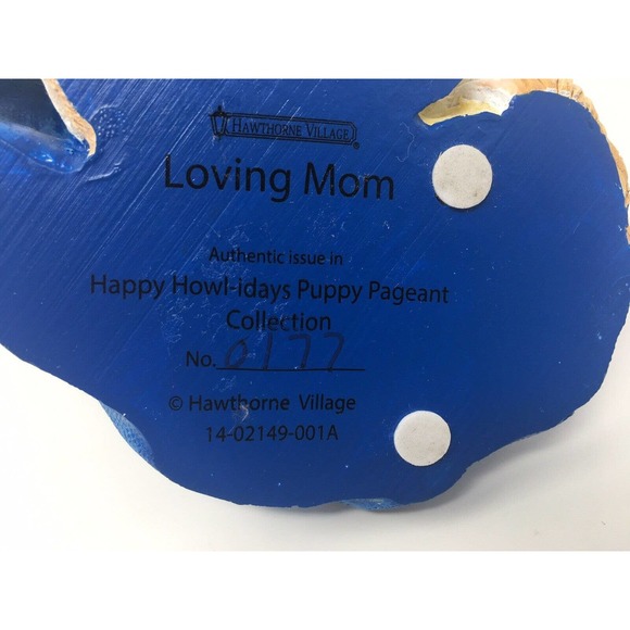 1991 Hawthorne Village Happy Howl-idays Puppy Pageant Collection Loving Mom - Picture 8 of 12